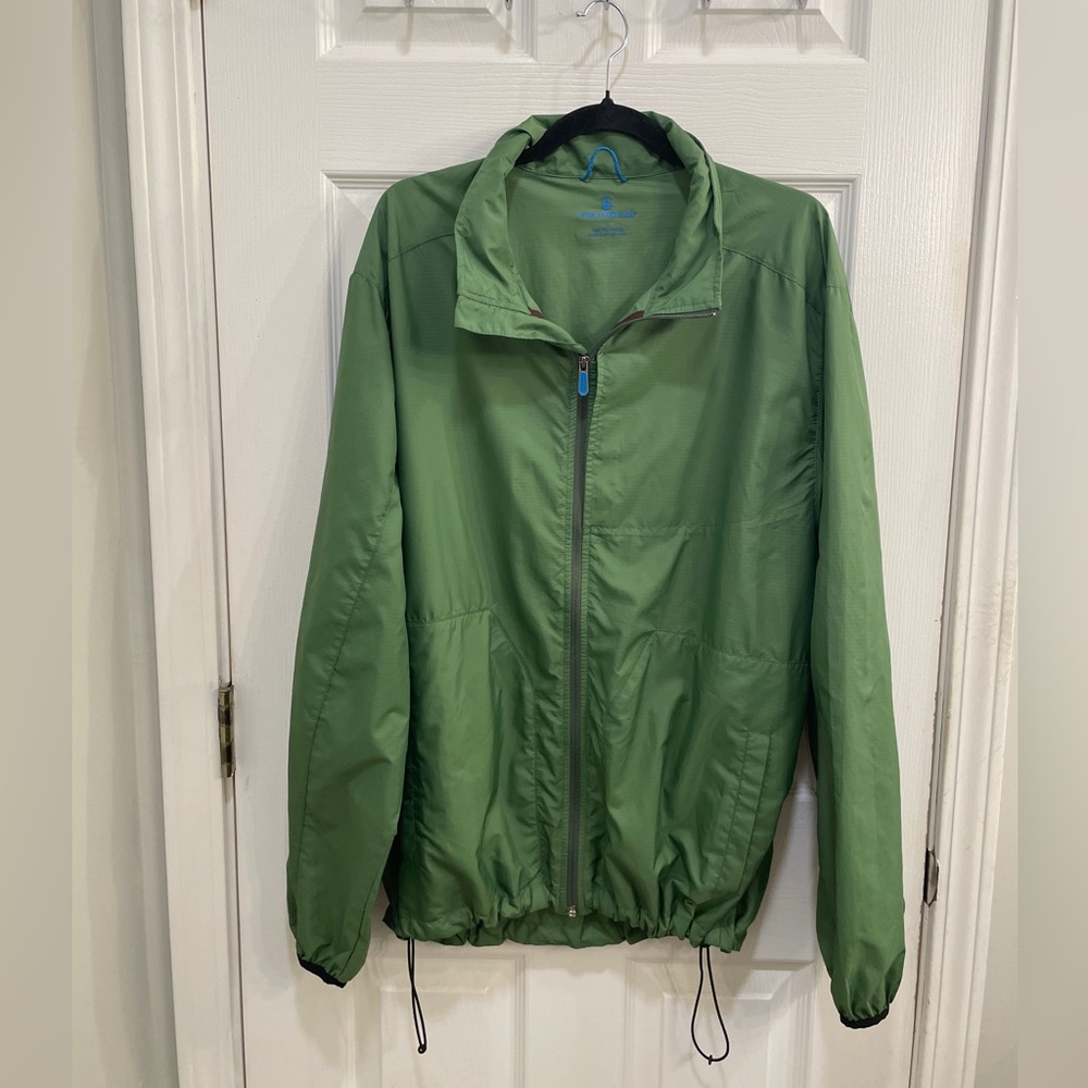 Field Gear Men's Green Windbreaker Jacket Size Large